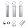 Homoyoyo 3pcs Aluminum Toothpick Holders Portable Cotton Swab Containers Keychain for Outdoor Travel and Daily Use view 2