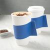 Restaurantware-SLEEVES ONLY: Restpresso Hot Coffee Sleeves With Handle, 50 Disposable Cup Sleeve - Cups Sold Separately, Fits 12-, 16-, And 20-Ounce Cups, Navy Blue Paper Cup Jackets view 4