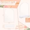 Juexica 30 Packs 5x7 Inch Clear Acrylic Arch Sign - Blank DIY Table Numbers with Stand for Weddings, Office Parties & Menus view 3