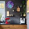 10-Inch Wall Clock Retro Clock Blue Turquoise Purple Star Nebula Space Galaxy Modern Round Wooden Clocks Silent Roman Numerals Farmhouse Wall Decor for Classroom Playroom Nursery Bedrooms Kids Room view 4