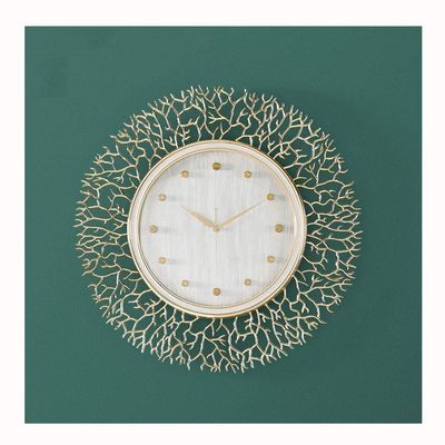 TOMYEUS Alarm Clock Creative Wall Clock New Chinese Style Living Room Atmosphere Artist and Fashion Clock Wall Clock Desk Clock (Size : D)