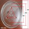 12.5" Microwave Glass Turntable Plate Replacement for G.E. WB39X10002 WB39X10003 EMO2000C01BB JES1238WH001 JVM1410BC001...etc view 2