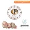 Beach Themed Wall Clock It's A Shore Thing Nautical Beach Quote Sand Dollar Silent Non-Ticking Clock Beach House Decoration Battery Operated Round Clock for Home, Living Room, Bedroom, Office 12-Inch view 2