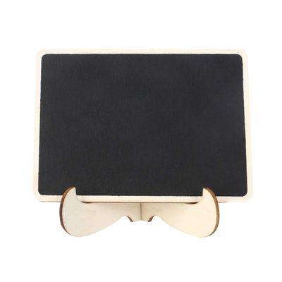 MAGICLULU Mini Chalkboard Easel Sign with Stand Wooden Blackboard for Weddings Parties and Craft Projects Rustic Table Labels for Place Cards Menu Boards and Events