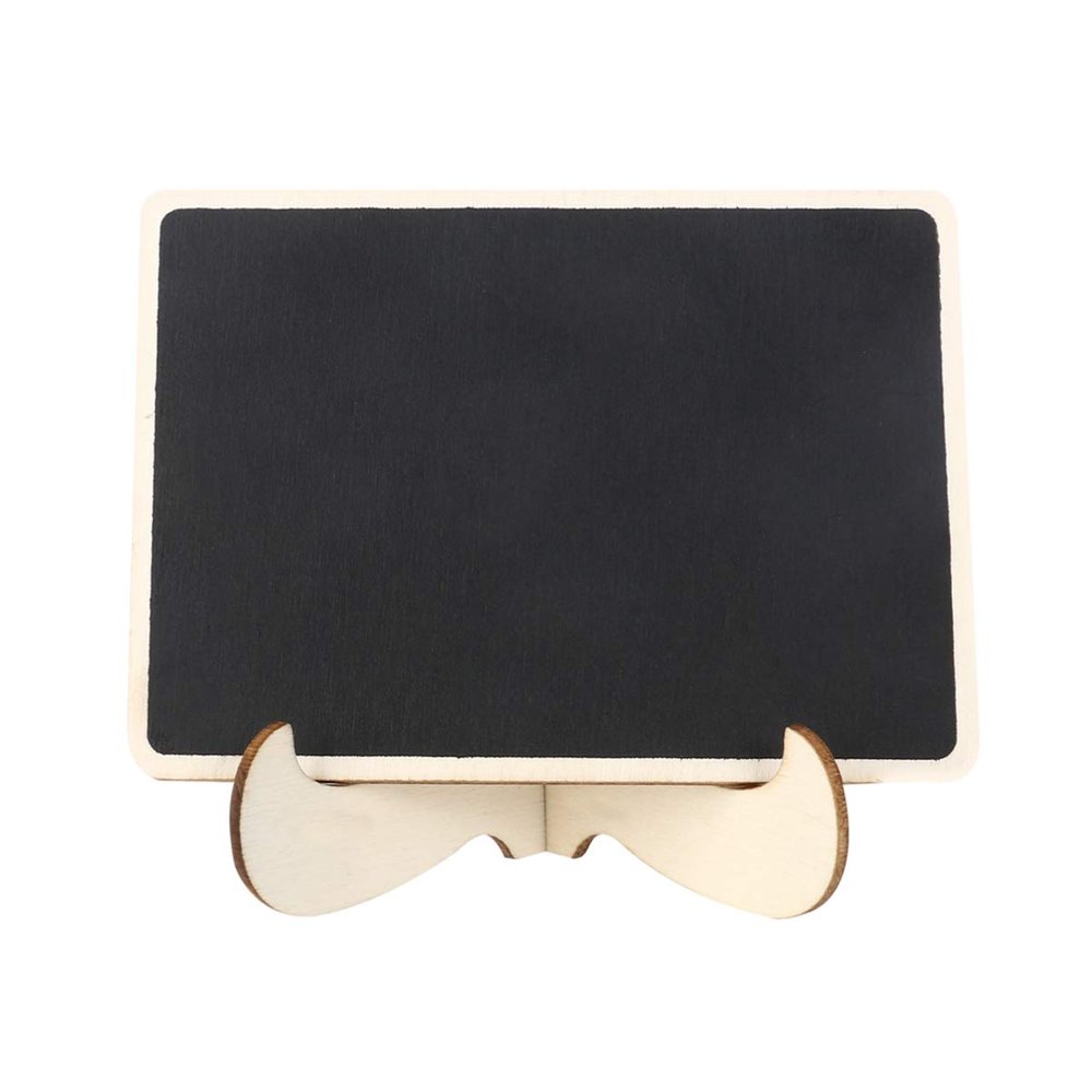 MAGICLULU Mini Chalkboard Easel Sign with Stand Wooden Blackboard for Weddings Parties and Craft Projects Rustic Table Labels for Place Cards Menu Boards and Events