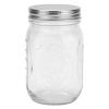 500ml Food Storage Jar Clear Glass Canning Transparent Honey Dispenser Jar with Sealed Lid for Honey Jam Dry Food Fruite Sauces, Honey Pot with Scale, Honey Pot with Scale, 500ml Food Storage Jar view 1