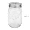 500ml Food Storage Jar Clear Glass Canning Transparent Honey Dispenser Jar with Sealed Lid for Honey Jam Dry Food Fruite Sauces, Honey Pot with Scale, Honey Pot with Scale, 500ml Food Storage Jar view 2