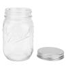 500ml Food Storage Jar Clear Glass Canning Transparent Honey Dispenser Jar with Sealed Lid for Honey Jam Dry Food Fruite Sauces, Honey Pot with Scale, Honey Pot with Scale, 500ml Food Storage Jar view 3