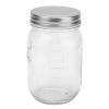 500ml Food Storage Jar Clear Glass Canning Transparent Honey Dispenser Jar with Sealed Lid for Honey Jam Dry Food Fruite Sauces, Honey Pot with Scale, Honey Pot with Scale, 500ml Food Storage Jar view 4