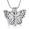 SHEIL Double Butterfly Urn Necklace for Ashes Pendant Pets Cremation Keepsake Necklace for Women Jewelry view 1