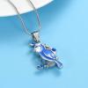 SHEIL Cute Happy Bird Magpie On Branch Cremation Pendant Memorial Pet/Human Necklace Ashes Holder Urn Funeral Keepsake Jewelry view 2
