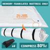 Queen/Full Mattress Vacuum Bag for Moving and Storage, Memory Foam Latex Mattress Storage Bags Full Queen Size for Mattress up to 14 Inches view 2
