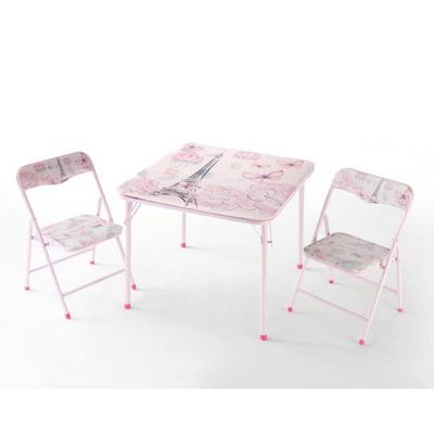 Heritage Kids Paris 3 Piece Table and Chair Set, Pink