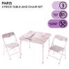 Heritage Kids Paris 3 Piece Table and Chair Set, Pink view 2