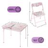 Heritage Kids Paris 3 Piece Table and Chair Set, Pink view 3
