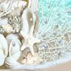 300 Floating White Seashells and a Few Mixed- Coral Reef- Pearls- Aqua Beads- Fills 4 Gallons for Your Vases- with Pre-Measured Prep Bag for Best Results! view 2