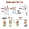 300 Floating White Seashells and a Few Mixed- Coral Reef- Pearls- Aqua Beads- Fills 4 Gallons for Your Vases- with Pre-Measured Prep Bag for Best Results! view 4