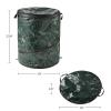 29.5-Gallon Pop up Outdoor Garbage Can Set - Set of 2 Collapsible Trash Cans for Parties, Yard Waste, or Laundry - Camping Accessories by Wakeman view 2