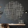 Cheungs Iquara Large Silver Round Metal Wall Art (5800SV) view 2