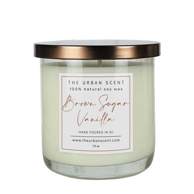 Brown Sugar Vanilla Candle | Scented Soy Candle for Home | 7.5 oz, 45 Hour Burn Time, Made in The USA