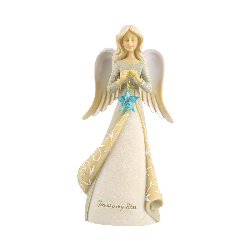 Enesco Foundations Expressions You are My Star Angel Figurine, 7.5 Inch, Multicolor