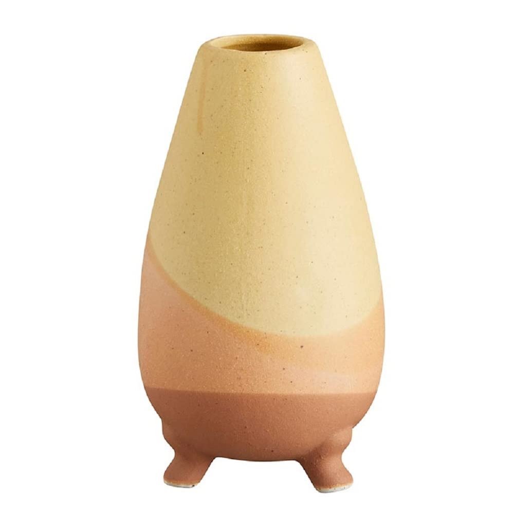 47th & Main Southwestern Ceramic Home Dcor 3-Legged Pot Vase, 7.75" High, Warm Multicolor