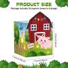 Pajean 24 Set Farm Animal Popcorn Boxes Farm Party Supplies Barn Birthday Decorations Snack Goodie Boxes for Baby Shower Barn Party Favors view 2