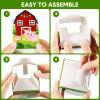 Pajean 24 Set Farm Animal Popcorn Boxes Farm Party Supplies Barn Birthday Decorations Snack Goodie Boxes for Baby Shower Barn Party Favors view 4
