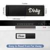 Oxepleus Clean Dirty Magnet for Dishwasher Farmhouse Design (B-Black) view 2