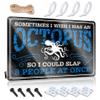 Funny Patio Decor Sometimes I Wish I was an Octopus, So I Could Slap 8 People at Once Sign Street Signs for Bedroom Mancave Accessories Men ( Size : 30X40CM ) view 1
