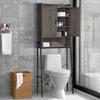 apexnova Over The Toilet Storage Cabinet, Wooden Space-Saving Bathroom Organizer Shelf Over Toilet Storage Rack with Double Door and Adjustable Feet view 1