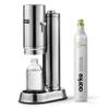 Aarke Carbonator Pro, Sparkling & Carbonation Water Machine, Stainless Steel with Glass Reusable Bottle Volume 800 mL/27 fl oz and CO2 Cylinder (Stainless) view 1
