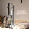 Aarke Carbonator Pro, Sparkling & Carbonation Water Machine, Stainless Steel with Glass Reusable Bottle Volume 800 mL/27 fl oz and CO2 Cylinder (Stainless) view 2