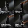 Aarke Carbonator Pro, Sparkling & Carbonation Water Machine, Stainless Steel with Glass Reusable Bottle Volume 800 mL/27 fl oz and CO2 Cylinder (Stainless) view 4