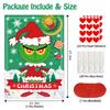 EMPOF Christmas Games - Pin The Heart Christmas Crafts Games for Kids Families Party, Cute Wall Decor Party Supplies Favors, Indoor Xmas Decorations Home Decor, Xmas Kids Activities Presents view 2