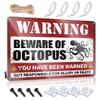 Warning Signs for Bedroom Beware of Octopus Sign Camper Decor Cheers Tin Sign ( Size : 30X40CM ) view 1