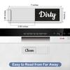 Oxepleus Clean Dirty Magnet for Dishwasher Farmhouse Design (A-Silver) view 2