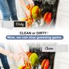 Oxepleus Clean Dirty Magnet for Dishwasher Farmhouse Design (A-Silver) view 3
