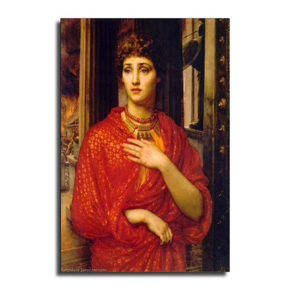 14 Masterpieces by Edward Poynter Helen Poster Decorative Painting Canvas Wall Art Living Room Posters Bedroom Painting 24x36inch(60x90cm)