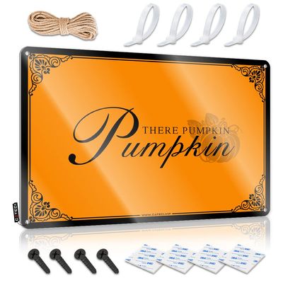 Metal Man Cave Sign Hey There Pumpkin Sign Desk Signs for Office Funny Outdoor Bar Signs ( Size : 30X40CM )