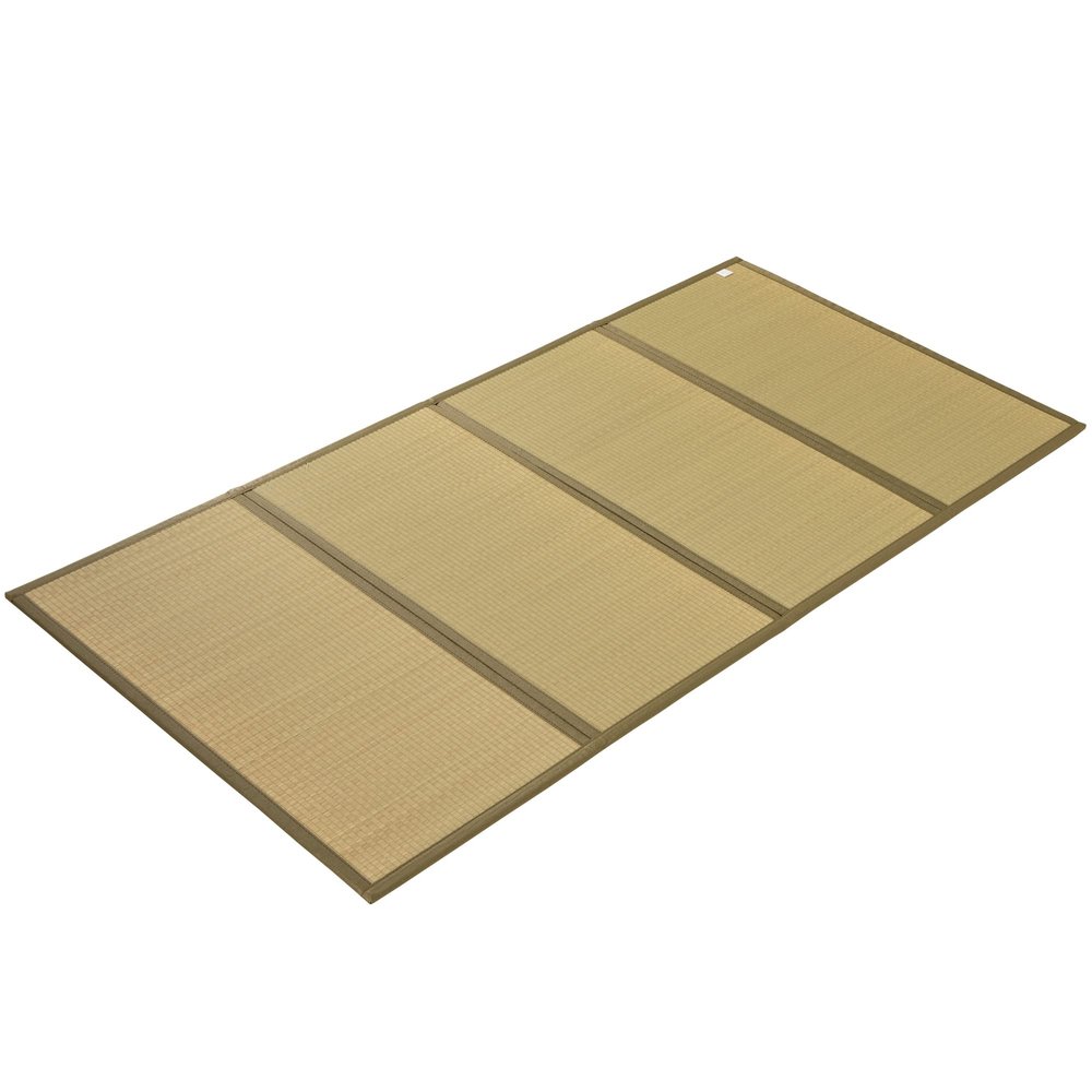 MustMat Tatami Mat Rush Grass Tatami Mattress Japanese Traditional Foldable (twin-39"x78")