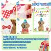 38 Pcs Pin The Bow on The Puppy Dog Party Games Give a Bow Pin Dog Poster with Blindfolds and Stickers for Puppy Themed Birthday Party Supplies Decorations view 3