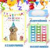 38 Pcs Pin The Bow on The Puppy Dog Party Games Give a Bow Pin Dog Poster with Blindfolds and Stickers for Puppy Themed Birthday Party Supplies Decorations view 4