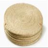 12 in Natural Raffia Round Table Placemat EcoFriendly 6 pc view 3