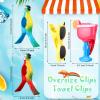 20 Pcs Beach Towel Clips Plastic Beach Chair Clips Flamingo Parrot Watermelon Pineapple Ice Cream Portable Swimming Pool Towel Holder Funny Clothespins for Christmas Party Gift Pool Blanket Decoration view 3