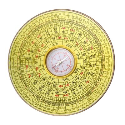 YARNOW Portable Alloy Chinese Compass Vintage Design Feng Shui Decor for Home Office Unique Buddhist Supplies Eye-catching Tabletop Decoration