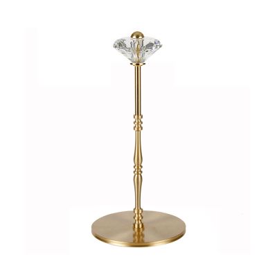 LIU- Paper Towel Holder Countertop,Gold Brushed Brass Paper Towel Stand,Top with Faux Crystal Decoration, for Kitchen Living Room Modern Stylish Decor (Color : White)