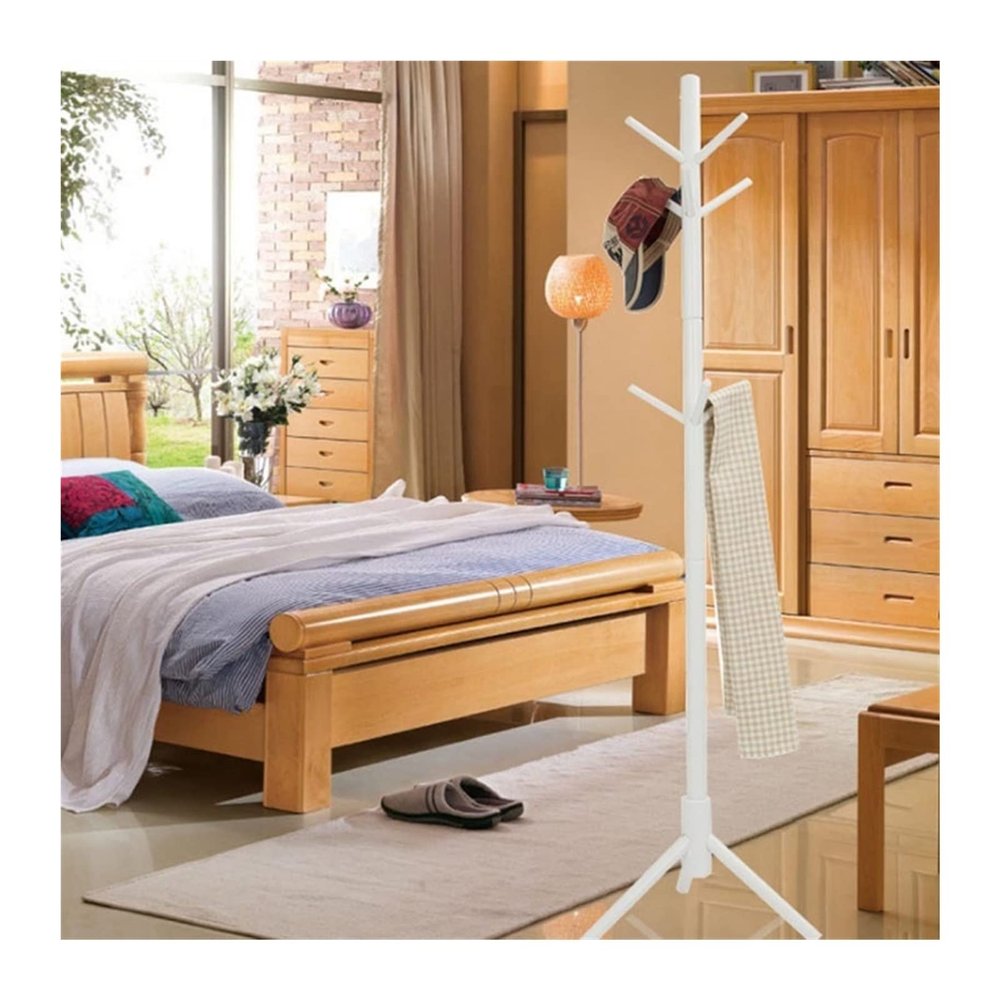 Adjustable Garment Rack Wood Hanger Floor Standing Coat Rack Creative Home Furniture Clothes Hanging Storage Rack Wood Hanger Bedroom Drying Rack Standing Hanger ( Color : C-385ml-9.5x6x17.5cm )
