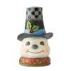 Snowman in Hat Lighted Rotator view 4