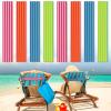 8 Count Towel Bands for Beach Chairs Cruise Towel Clips for Lounge Beach Pool Chairs Towel Strap Holder Elastic Windproof Beach Accessories for Summer (Vivid Style) view 1